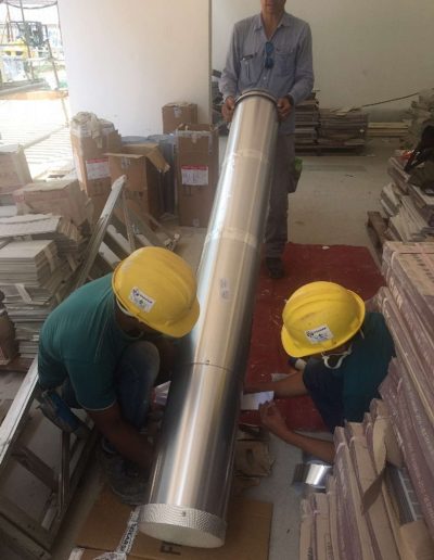 Captor Domes Installed at Ground Floor Garden – Concrete Roof