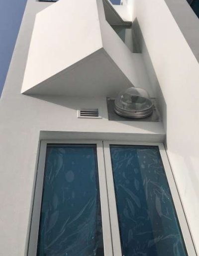 Installation of D-38 Solarspotfor Toilet in middle of House