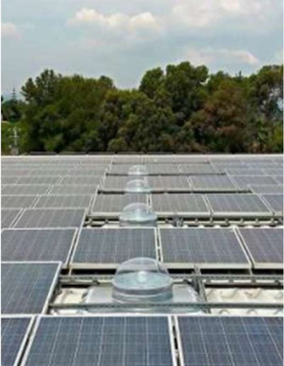 Solarspot and PV panels on Roof